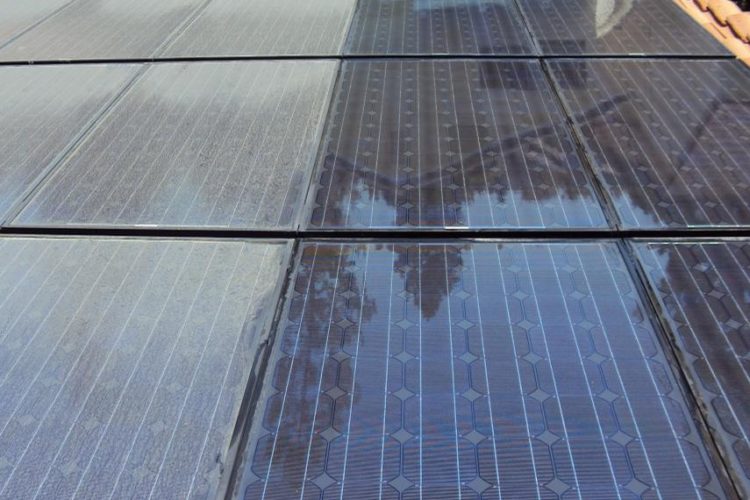 Solar panel cleaning in Tucson Arizona